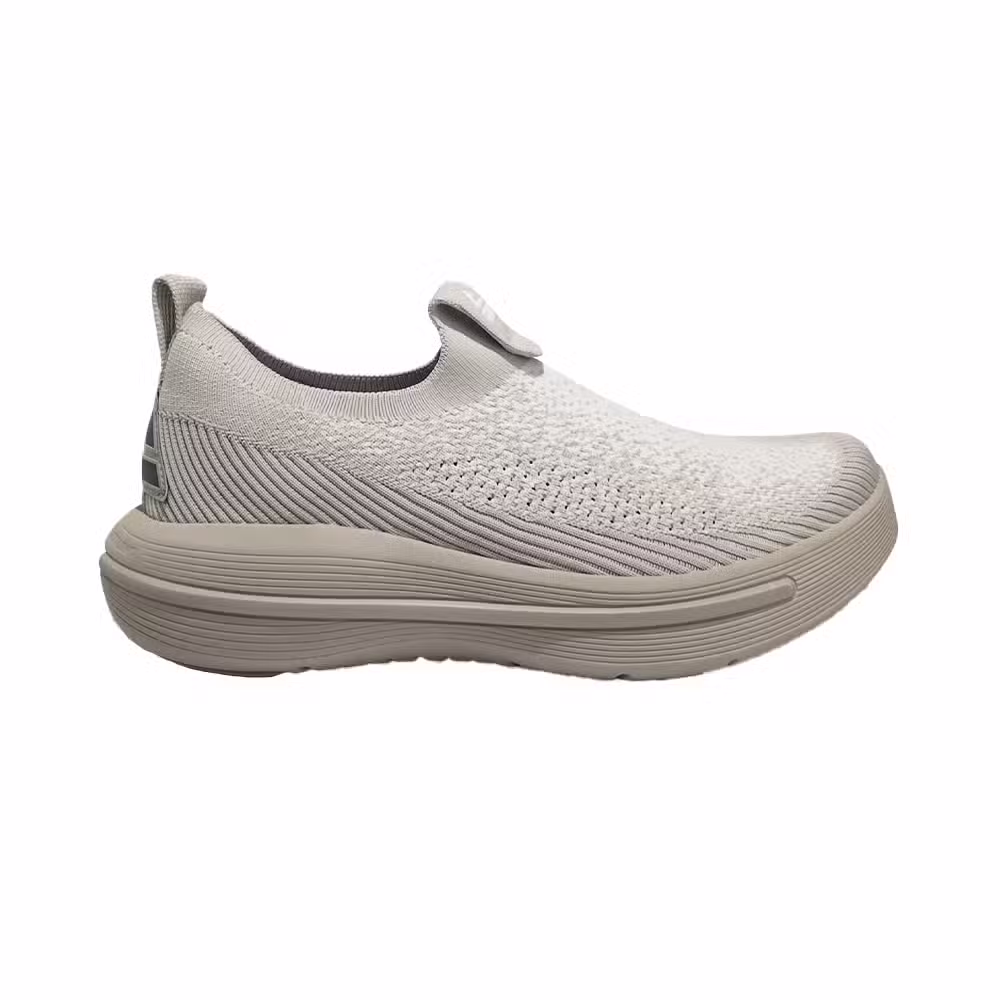 Slip On Shoes White Flower Yarn